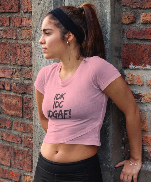 IDGAF - Womens Baby Tee
