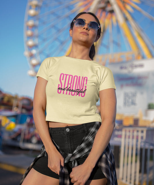 THE STRONG N BEAUTIFUL - Womens Crop Top