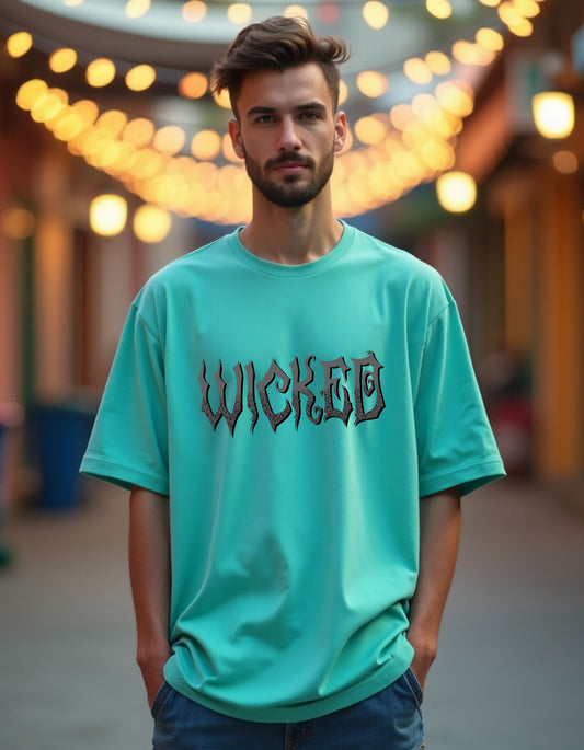 WICKED - Unisex Oversized Classic T-Shirt (Puff Print)