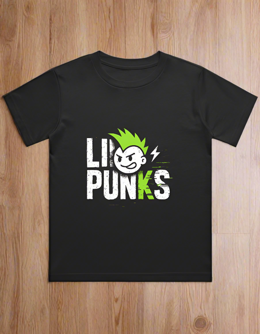 LIL PUNK - Boy's Crew Neck Signature T-Shirt