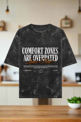 OVERRATED COMFORT - Acid Washed Oversized T-shirt