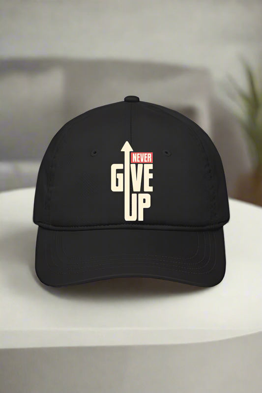NEVER GIVE UP – Baseball Cap (Embroidered)