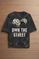 OWN THE STREET - Acid Washed Oversized T-shirt